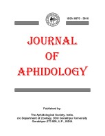 JOURNALS OF APHIDOLOGY